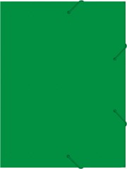 Папка-короб на резинке Бюрократ -BA40/07GRN пластик 0.7мм корешок 40мм A4 зеленый