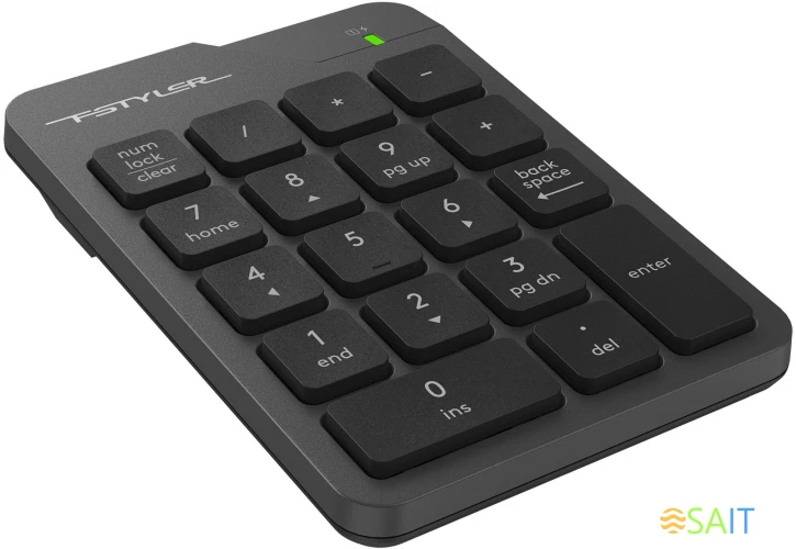 Числовой блок A4Tech FGK21C серый USB беспроводная slim для ноутбука