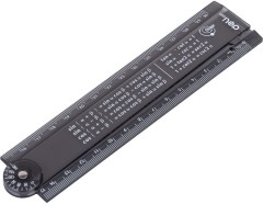 Линейка Deli EG01102 Orbit пластик дл.30см прозрачный/тонированный складная пластиковый пакет с европодв.