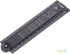 Линейка Deli EG01102 Orbit пластик дл.30см прозрачный/тонированный складная пластиковый пакет с европодв.