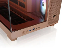 Корпус Thermaltake View 380 XL TG ARGB Gravel Sand коричневый без БП ATX 5x120mm 2x140mm 2xUSB3.0 audio bott PSU