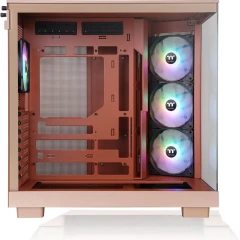 Корпус Thermaltake View 380 XL TG ARGB Gravel Sand коричневый без БП ATX 5x120mm 2x140mm 2xUSB3.0 audio bott PSU