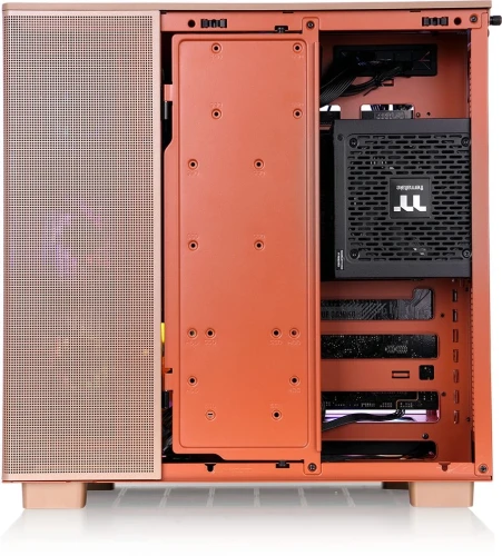 Корпус Thermaltake View 380 XL TG ARGB Gravel Sand коричневый без БП ATX 5x120mm 2x140mm 2xUSB3.0 audio bott PSU