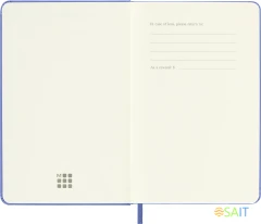 Блокнот Moleskine CLASSIC MM710B42 Pocket 90x140мм 192стр. линейка твердая обложка голубая гортензия