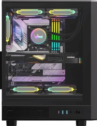 Корпус Formula MANA DYNAMIC черный без БП ATX 6x120mm 2xUSB3.0 1xUSB3.1 audio bott PSU