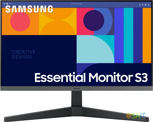 Монитор Samsung 24" S24C330GAI черный IPS LED 1ms 16:9 HDMI полуматовая 250cd 178гр/178гр 1920x1080 100Hz FreeSync DP WQ USB 2.9кг