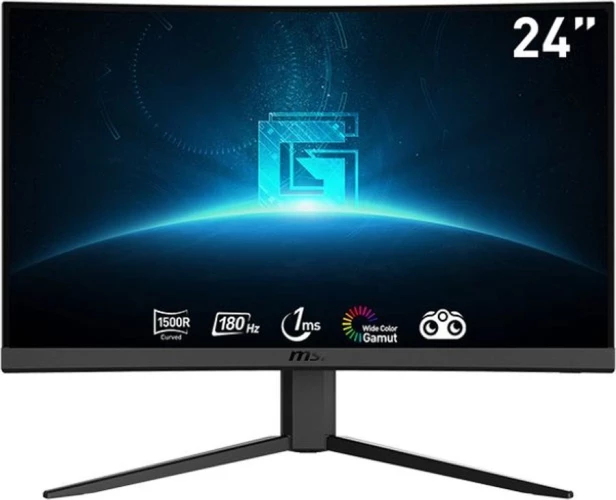 Монитор MSI 23.6" G24C4 E2 черный VA LED 1ms 16:9 HDMI матовая 250cd 178гр/178гр 1920x1080 180Hz FreeSync Premium DP FHD 6.3кг