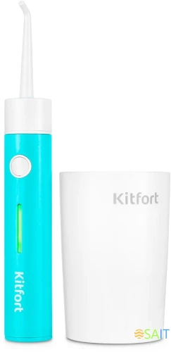 Ирригатор Kitfort КТ-2957-3 портатив. импульсн. 2насад. бирюзовый/белый