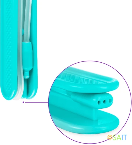 Ирригатор Kitfort КТ-2957-3 портатив. импульсн. 2насад. бирюзовый/белый