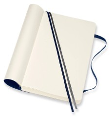 Блокнот Moleskine CLASSIC SOFT EXPENDED QP618EXPB20 Large 130х210мм 400стр. нелинованный мягкая обложка синий сапфир