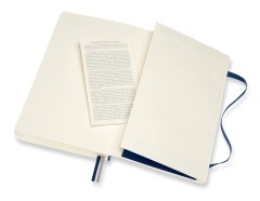 Блокнот Moleskine CLASSIC SOFT EXPENDED QP618EXPB20 Large 130х210мм 400стр. нелинованный мягкая обложка синий сапфир