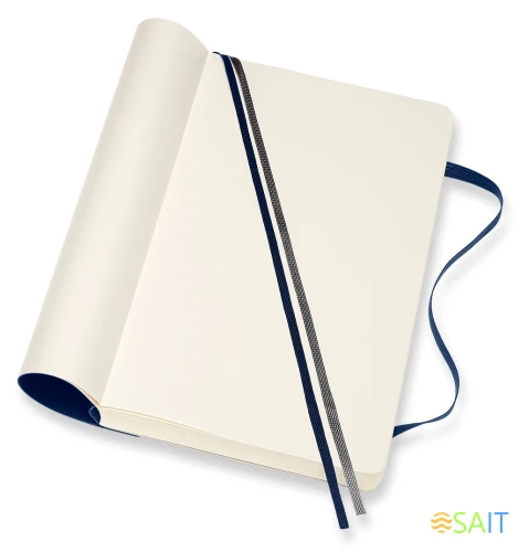 Блокнот Moleskine CLASSIC SOFT EXPENDED QP618EXPB20 Large 130х210мм 400стр. нелинованный мягкая обложка синий сапфир