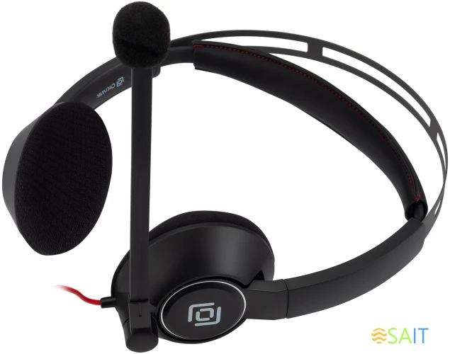 Наушники с микрофоном Оклик HS-L905 черный 2.8м накладные оголовье (1978702)
