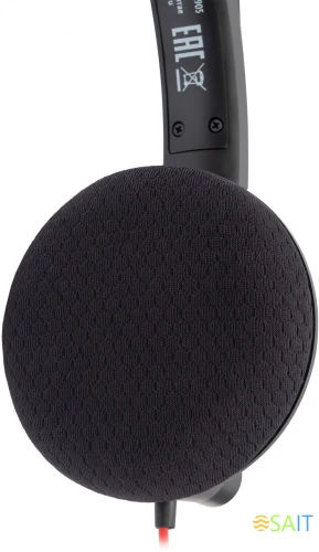 Наушники с микрофоном Оклик HS-L905 черный 2.8м накладные оголовье (1978702)