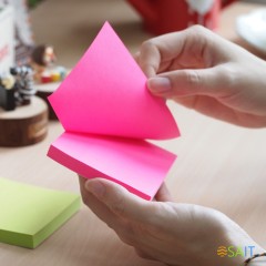 Блок самоклеящийся бумажный Stick`n 21132 51x76мм 100лист. 70г/м2 неон желтый