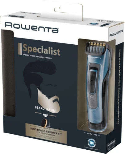 Триммер Rowenta Signature TN4500F4 синий (насадок в компл:2шт)