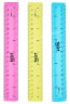 Линейка Deli E6208 пластик дл.20см ассорти гибкая/двухсторонняя шкала