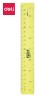 Линейка Deli E6208 пластик дл.20см ассорти гибкая/двухсторонняя шкала