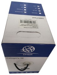 Кабель сетевой Ningbo UTP 4 пары cat.5E solid 0.5мм CCA molded 305м черный outdoor