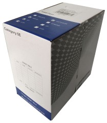 Кабель сетевой Ningbo UTP 4 пары cat.5E solid 0.5мм CCA molded 305м черный outdoor