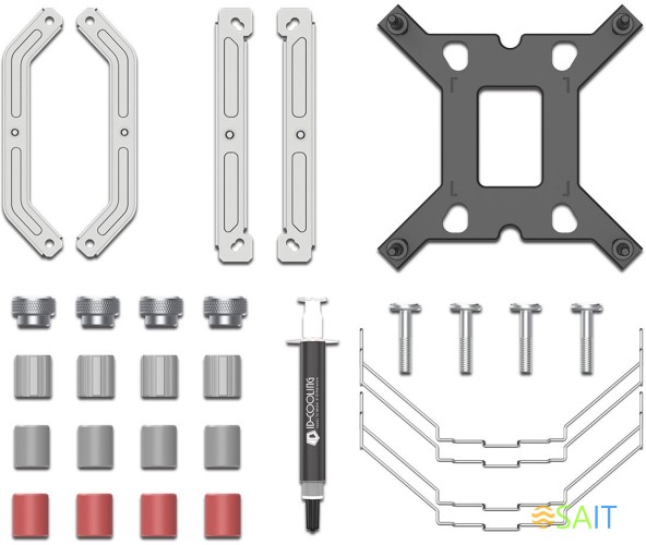 Устройство охлаждения(кулер) ID-Cooling SE-224-XTS Soc-AM5/AM4/1200/1700/1851 белый 4-pin 16-29dB Al+Cu 220W 650gr Ret (SE-224-XTS WHITE)