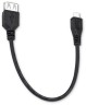 Кабель OTG Buro USB (f)-micro USB (m) 0.2м черный