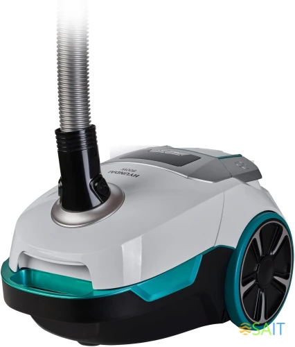 Пылесос Hyundai HYV-B4050 800Вт белый/бирюзовый (в компл.:1мешок)