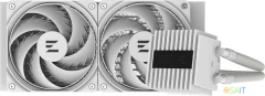 Система водяного охлаждения Zalman Alpha2 A24 ARGB Soc-AM5/AM4/1200/1700/1851 белый 4-pin 29.7dB Al+Cu LCD 2000gr Ret (ALPHA2 A24 WHITE)