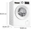 Стиральная машина Bosch Serie 6 WGG246ZLSN пан.англ. класс: A загр.фронтальная макс.:9кг белый