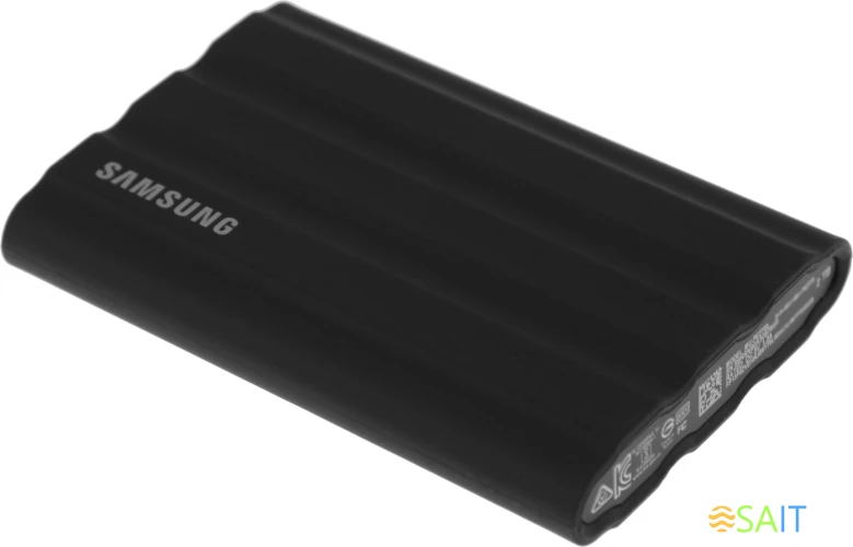 Накопитель SSD Samsung Original USB-C 2Tb MU-PE2T0S/WW Shield T7 1.8" черный