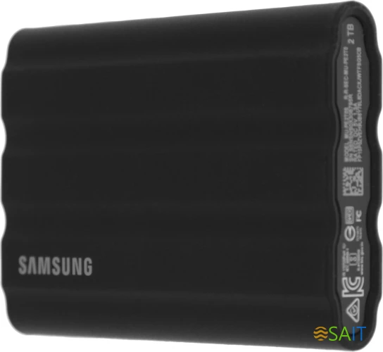 Накопитель SSD Samsung Original USB-C 2Tb MU-PE2T0S/WW Shield T7 1.8" черный