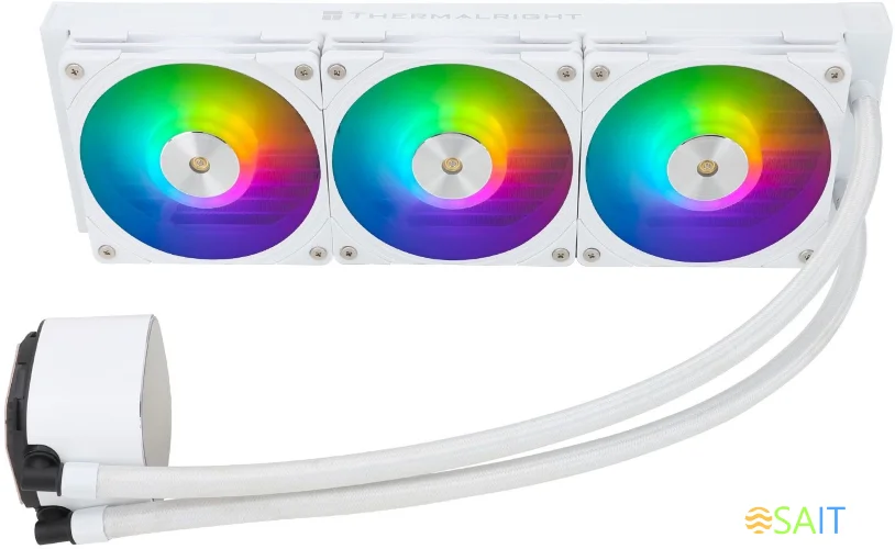 Система водяного охлаждения Thermalright Frozen Horizon 360 ARGB Soc-AM5/AM4/1151/1200/2066/1700 белый 4-pin 28.1dB Al Ret (F-HORIZON-360-WH)