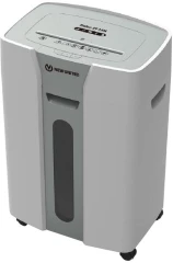 Шредер New United Etalon ET-15M серый (секр.P-5) фрагменты 15лист. 25.6лтр. скрепки скобы пл.карты CD