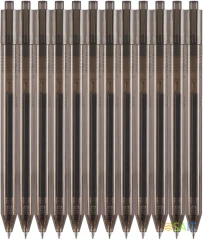 Набор ручек гелев. автоматическая Silwerhof NG Standart d=0.5мм черн. черн. кор.карт. (12шт)