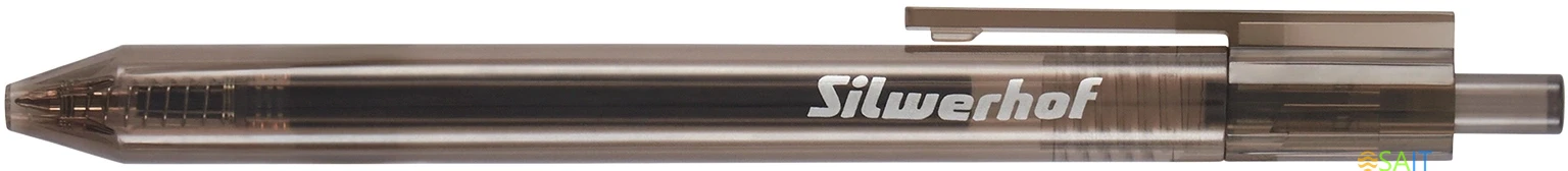 Набор ручек гелев. автоматическая Silwerhof NG Standart d=0.5мм черн. черн. кор.карт. (12шт)