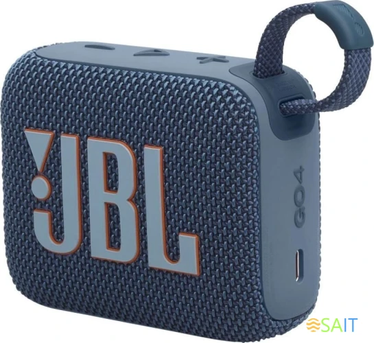 Колонка порт. JBL GO 4 синий 4.2W 1.0 BT 850mAh (JBLGO4BLU)