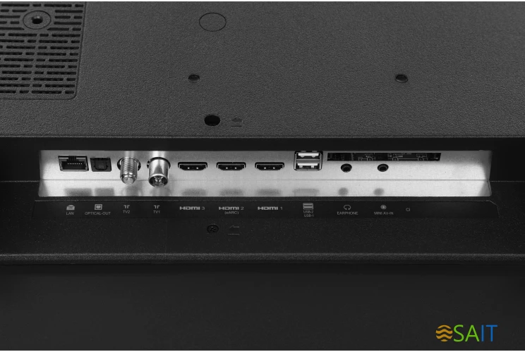 Телевизор LED Hyundai 50" H-LED50BU7100 WebOS Frameless Metal серый/серый 4K Ultra HD 60Hz MEMC DVB-T DVB-T2 DVB-C DVB-S DVB-S2 USB WiFi Smart TV