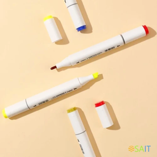 Набор маркеров для скетчинга Deli E70803-36 Color Emotion 11мм 150мм трехгр. двойной пиш. наконечник 1-7мм 36цв. ассорти пластиковая коробка (36шт.)