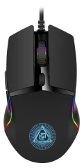 Мышь Оклик 717G PROPHECY черный оптическая 8000dpi USB для ноутбука 6but (1465495)