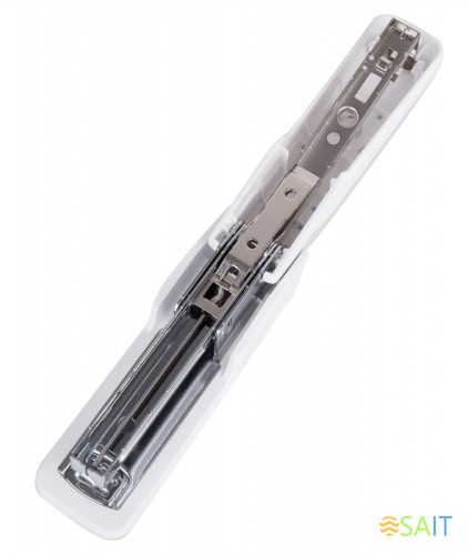 Степлер настольный Deli E0464WHITE Exceed 24/6 26/6 (25листов) белый 100скоб металл/пластик закрытый коробка