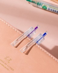 Набор ручек гелев. Deli Delight EG118-6C d=0.5мм ассор. черн. (6шт) автом.