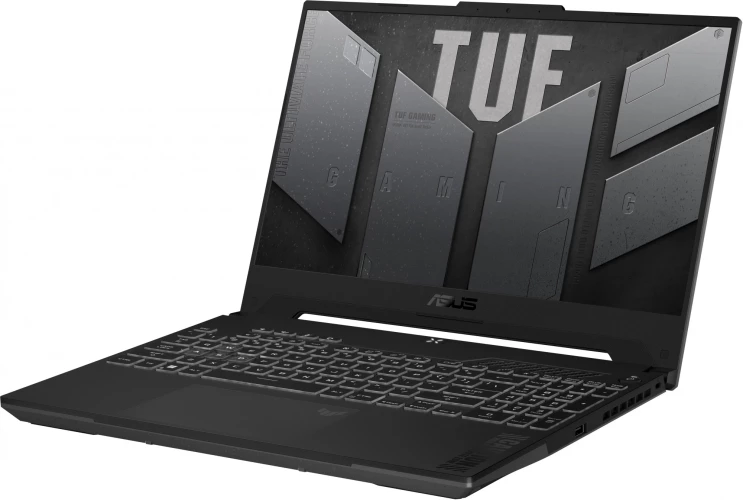 Ноутбук Asus TUF Gaming F15 FX507VV-LP186 Core i7 13620H 16Gb SSD512Gb NVIDIA GeForce RTX4060 8Gb 15.6" IPS FHD (1920x1080) noOS grey WiFi BT Cam (90NR0BV7-M00PA0)