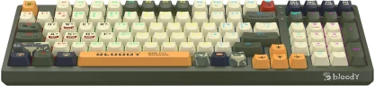 Клавиатура A4Tech Bloody S98 Aviator механическая зеленый USB for gamer LED (S98 AVIATOR)