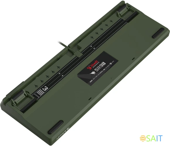 Клавиатура A4Tech Bloody S98 Aviator механическая зеленый USB for gamer LED (S98 AVIATOR)