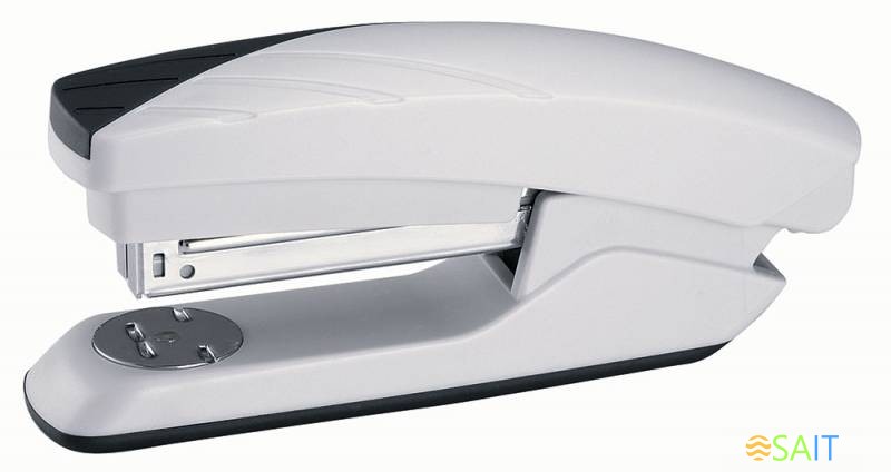 Степлер Kw-Trio 05575 Half-strip Bias 24/6 (20листов) светло-серый/черный 100скоб закрытый/открытый