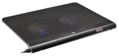 Подставка для ноутбука Buro BU-LCP170-B214 17"398x300x29мм 2xUSB 2x 140ммFAN 926г металлическая сетка/пластик черный