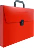 Портфель Бюрократ -BPP01RED 1 отдел. A4 пластик 0.7мм красный