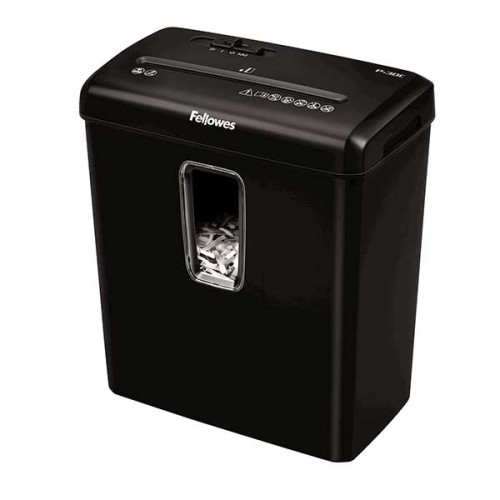 Шредер Fellowes® Powershred® P-30C, DIN P-4, 4х34 мм, 6 лст., 15 лтр. Fellowes FS-60081