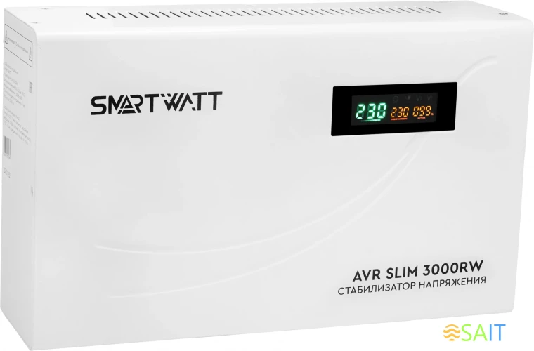 Стабилизатор напряжения Smartwatt AVR Slim 3000RW 3000ВА белый