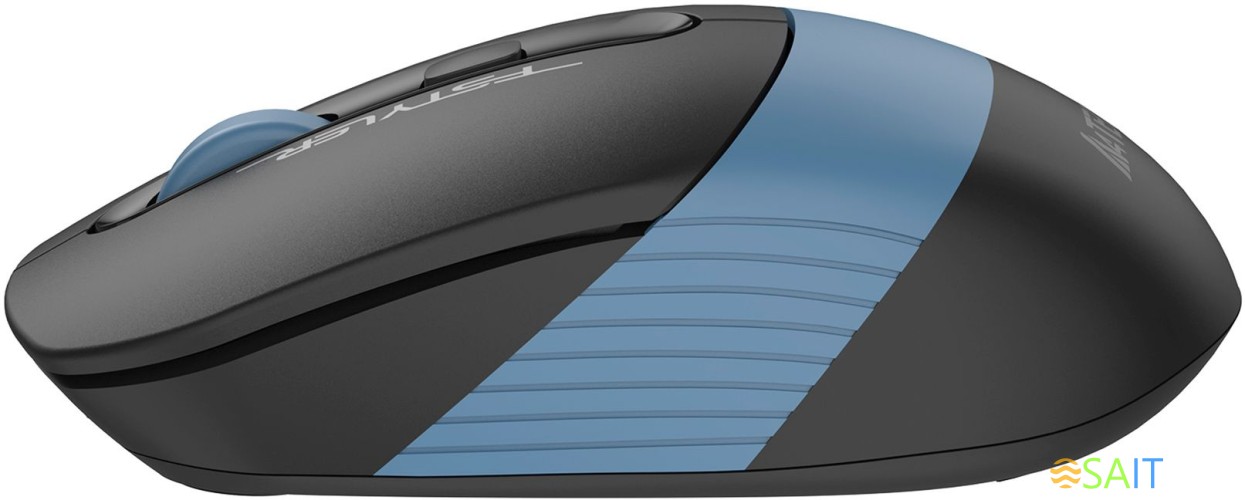 Мышь A4Tech Fstyler FB10CS черный/синий оптическая 2000dpi silent беспров. BT/Radio USB 4but (FB10CS USB ASH BLUE)